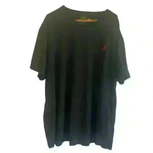 Polo by Ralph Lauren Short Sleeve Tee Black with Red Logo Size 2XB